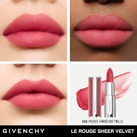 Ruj de buze Givenchy Le Rouge Sheer Velvet Matte Lipstick N23 Rose Irresistible imaginea #3 — magazin online Desire.md