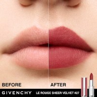 Ruj de buze Givenchy Le Rouge Sheer Velvet Matte Lipstick N27 Rouge Infuse imaginea #4 — magazin online Desire.md