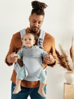 Marsupiu pentru copii BabyBjorn Harmony Silver (088004E1) imaginea #5 — magazin online Desire.md
