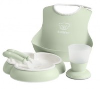 Set de alimentare BabyBjorn Powder Green (070061A) imaginea #2 — magazin online Desire.md