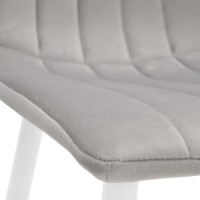 Стул Deco DC-90P Catifea Grey/White Legs фото №3 — интернет-магазин Desire.md