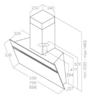 Hota Elica Stripe Urban ZINC imaginea #4 — magazin online Desire.md