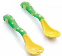 Набор ложечка и вилка Nuby (ID5256) фото №2 — интернет-магазин Desire.md