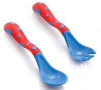 Набор ложечка и вилка Nuby (ID5256) фото №3 — интернет-магазин Desire.md