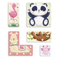 Puzzle Quercetti 9 Play Creativo Lacing Puzzle (2835) imaginea #3 — magazin online Desire.md