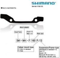 Adaptor pentru frane Shimano SM-MA-F160 P/S