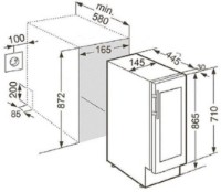 Dulap de vin incorporabil Fabiano FWC 145 Black imaginea #5 — magazin online Desire.md