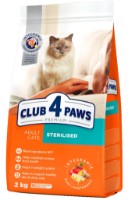 Hrană uscată pentru pisici Club 4 Paws Adult Cats Sterilised 2kg