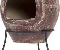 Печь-камин La Hacienda Essentials Clay Chiminea Large Red (65026) фото №3 — интернет-магазин Desire.md