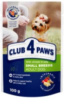 Hrană umedă pentru câini Club 4 Paws Adult Dog Small Breeds with Chicken in Jelly 100g