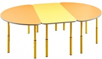 Детский столик Tisam Полукруг 23662 Апельсин/Желтый фото №3 — интернет-магазин Desire.md