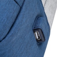 Rucsac pentru oraș Rivacase 7562 Gray/Dark Blue imaginea #4 — magazin online Desire.md