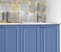 Кухонный гарнитур Эра Хозяюшка Магнолия/Деним фото №3 — интернет-магазин Desire.md