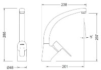 Смеситель для кухни Genebre K8 (61204 28 45 66) фото №2 — интернет-магазин Desire.md