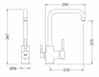 Смеситель для кухни Genebre Tau (65702 18 45 66) фото №2 — интернет-магазин Desire.md