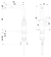 Смеситель для кухни Herz Elite es20 Plus (UH00116) фото №2 — интернет-магазин Desire.md