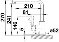 Смеситель для кухни Blanco Mila (519414) фото №2 — интернет-магазин Desire.md
