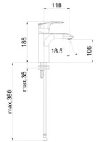 Baterie lavoar Herz Elite e10B Black (UH00088B) imaginea #2 — magazin online Desire.md