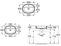 Lavoar Roca Gap Alter (A3270Y0000) imaginea #2 — magazin online Desire.md