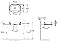 Умывальник Roca Gap Alter (A3270Y1000) фото №3 — интернет-магазин Desire.md