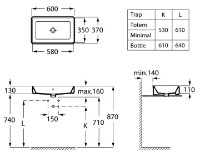 Lavoar Roca Gap Alter (A3270Y2000) imaginea #2 — magazin online Desire.md