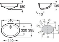 Умывальник Roca Neo Selene (A322307000) фото №2 — интернет-магазин Desire.md