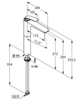 Смеситель для умывальника Kludi Balance (522988775) фото №2 — интернет-магазин Desire.md