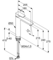 Смеситель для умывальника Kludi Pure & Style (402960575) фото №2 — интернет-магазин Desire.md