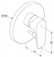 Baterie pentru cadă Kludi Pure & Solid (344190575) imaginea #2 — magazin online Desire.md