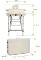 Массажный стол BodyFit 550 XXL фото №6 — интернет-магазин Desire.md