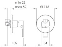 Смеситель для душа Remer Energy EY30 фото №2 — интернет-магазин Desire.md