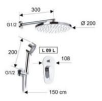 Set pentru duș Remer L09S02 imaginea #2 — magazin online Desire.md