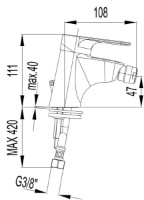 Baterie pentru bideu Herz Infinity i50 (UH00503) imaginea #2 — magazin online Desire.md