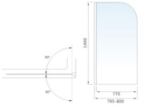 Paravan pentru cada Vision Amiri 750x1400 (103471) imaginea #2 — magazin online Desire.md