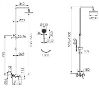 Set pentru duș Ferro NP78-BAG13U imaginea #5 — magazin online Desire.md