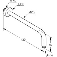 Душевой отвод Kludi A-QA DN15 (6651487-00) фото №2 — интернет-магазин Desire.md