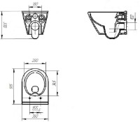 Vas WC Cersanit City Oval Rimless Slim (105901) imaginea #5 — magazin online Desire.md