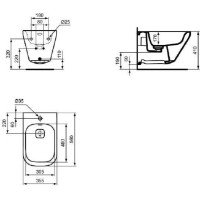 Биде Ideal Standard Tonic II (K523601) фото №2 — интернет-магазин Desire.md
