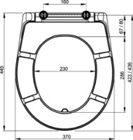 Сиденье для унитаза AlcaPlast A601 DRP (10404) фото №2 — интернет-магазин Desire.md