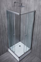 Cabină de duș Manopera Elegant EG408 (80x80x190) Transparenta Satin