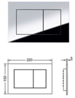 Rezervor WC îngropat cu cadru Tece 9.400.012 (Chrome 9.240.401) imaginea #2 — magazin online Desire.md
