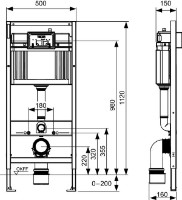 Rezervor WC îngropat cu cadru Tece 9.400.406 (Chrome 9.240.701) imaginea #2 — magazin online Desire.md