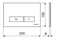 Placă de comandă Schell Konkav Chrome Mat (031226499) imaginea #2 — magazin online Desire.md