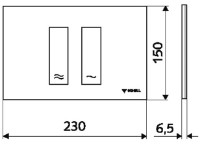 Кнопка смыва Schell Tower Chrome Mat (031216499) фото №2 — интернет-магазин Desire.md