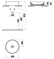 Lavoar Creavit Ultra UL140.00CB00E imaginea #3 — magazin online Desire.md