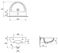Lavoar Cersanit President 50 (K08-003) imaginea #3 — magazin online Desire.md