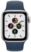 Смарт-часы Apple Watch SE 44mm Silver Aluminum Case with Abyss Blue Sport Band (MKQ43) фото №1 — интернет-магазин Desire.md