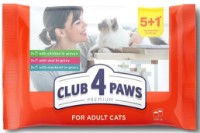 Hrană umedă pentru pisici Club 4 Paws Premium 5+1/0.48kg