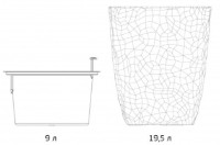 Ghiveci M Plastik Мозайка М3409 imaginea #6 — magazin online Desire.md