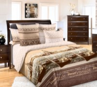 Lenjerie de pat Cottony Percale Venetia Cafeniu 2 (193442/192852) imaginea #1 — magazin online Desire.md